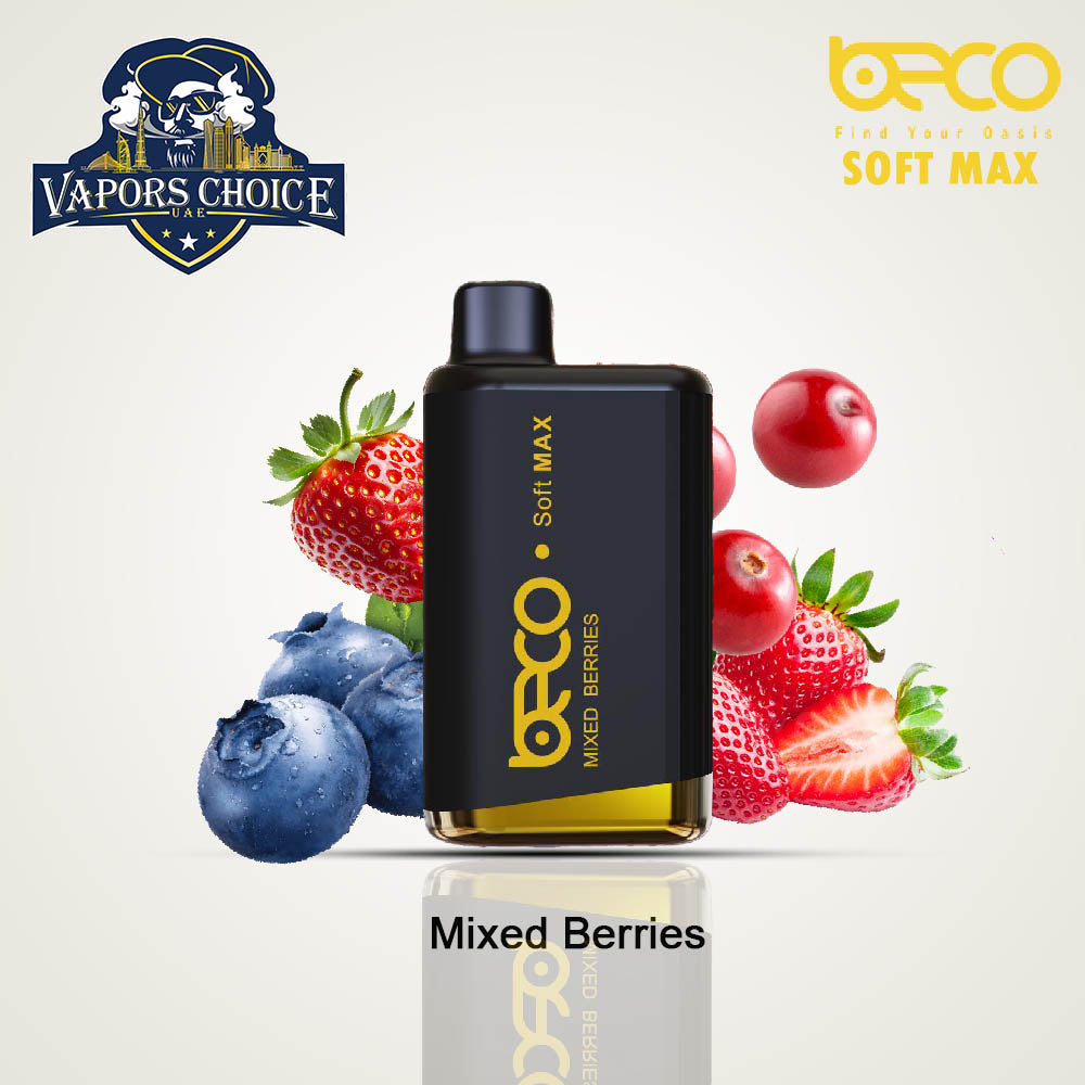 BECO SOFT MAX 12000 PUFFS (20mg) - DISPOSABLE VAPE Mixed Berries UAE Ajman & Al Ain